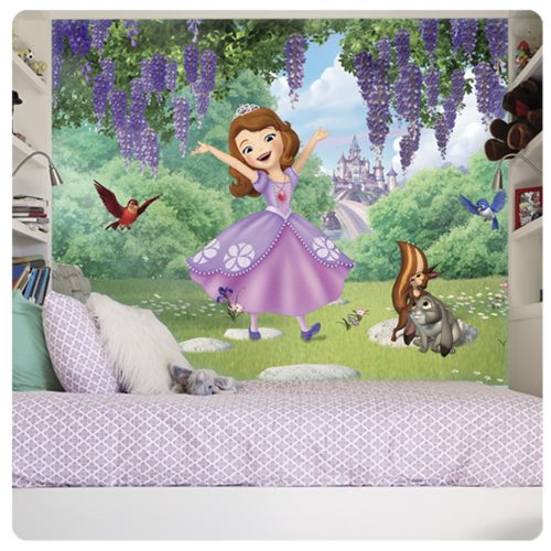Sofia the First and Friends Garden XL Chair Rail Prepasted Mural